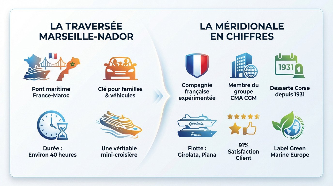 Traversée maritime Marseille Nador avec La Méridionale
